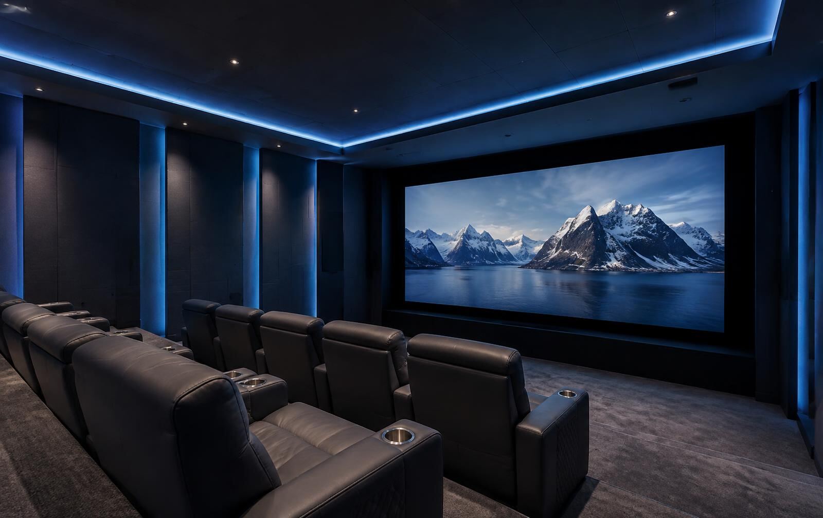 Illustrative concept - not completed client work: Home Cinema & Private Theatres